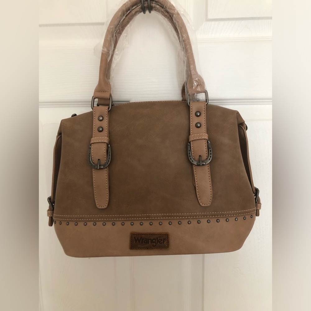 NWT Brown Leather Wrangler Purse